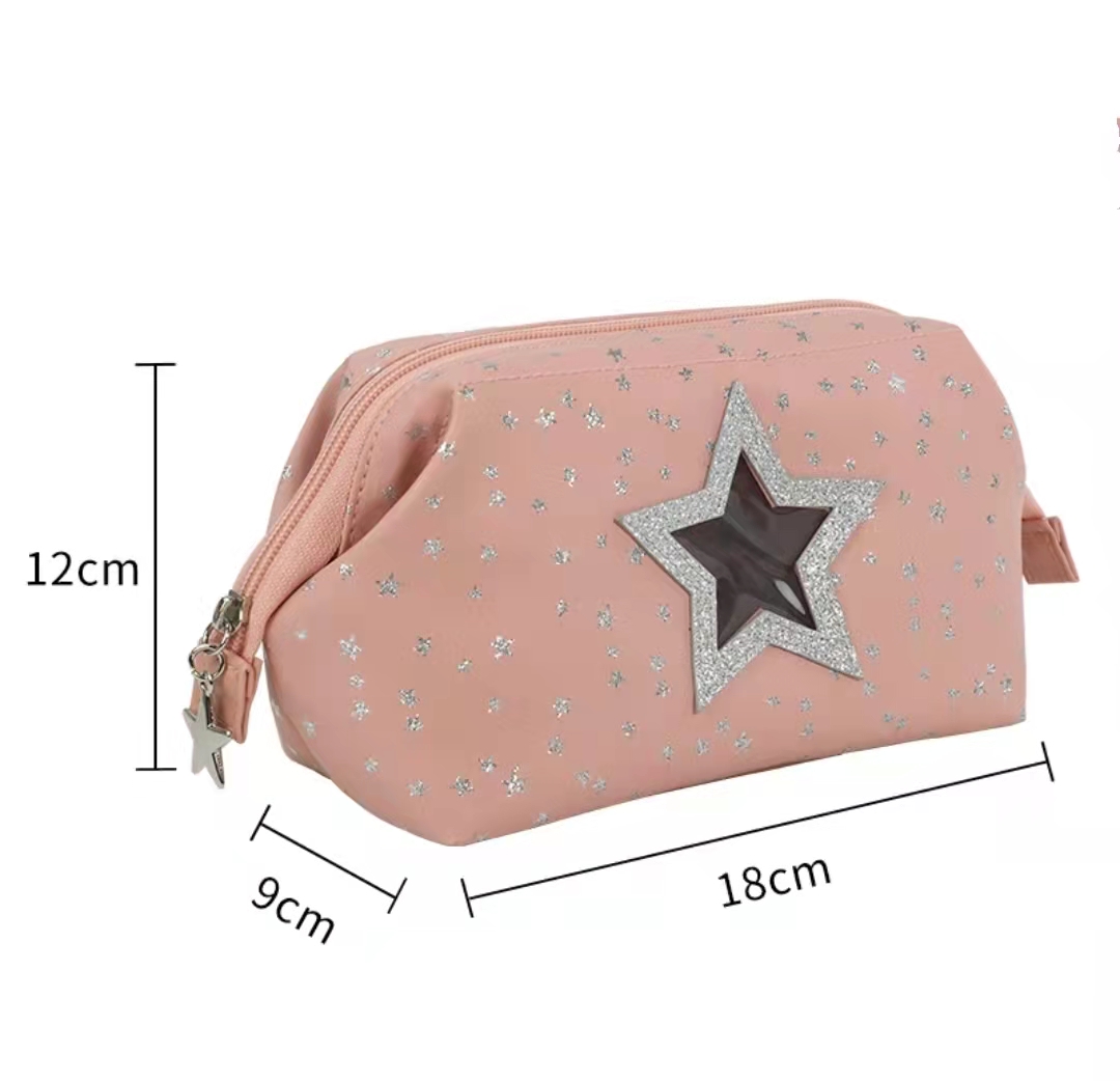 Wholesale OEM PU Cosmetic Bag For Woman Make-up pouch for girls, Customised Storage Bag, Portable bag for lady #GRD465 - Image 4