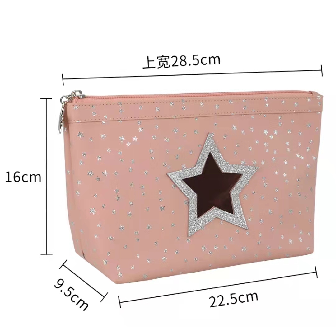 Wholesale OEM PU Cosmetic Bag For Woman Make-up pouch for girls, Customised Storage Bag, Portable bag for lady #GRD465 - Image 5