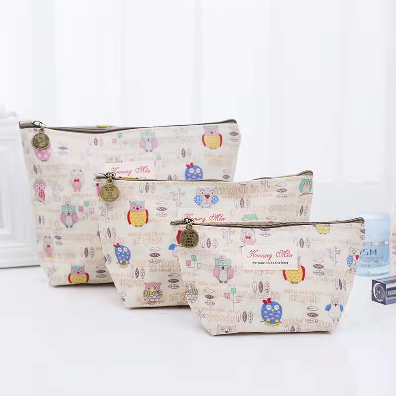 Wholesale Canvas Cosmetic Bag For Woman Make-up pouch for girls, Customised Storage Bag, Portable bag for lady #GRD478